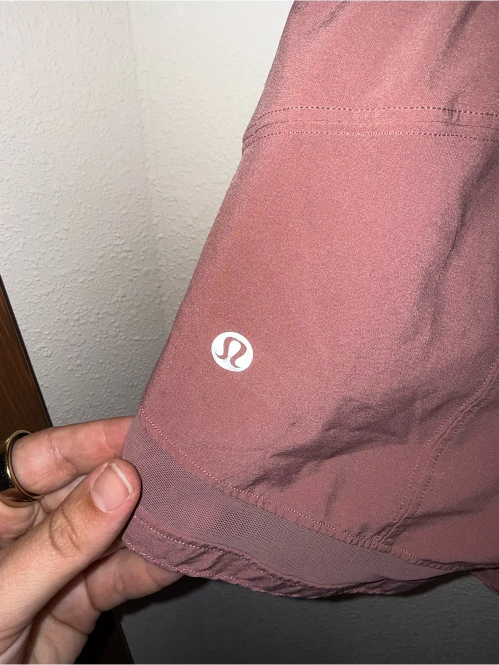 lululemon athletica Dusty Rose Layered Running Shorts